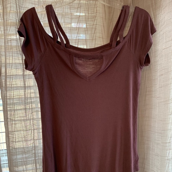 American eagle ribbed purple shirt - Picture 5 of 5